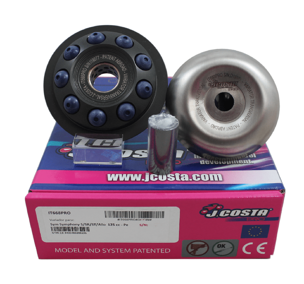 Variador J.Costa PRO para: Sym Variador J.Costa PRO para: Symphony S/SR/ST/Allo  125 cc - Variador J.Costa PRO para: Peugeot Tweed 125 cc